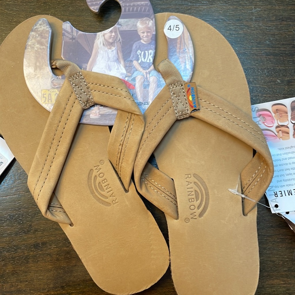 Rainbow Kids Premier Leather flip flops - Picture 5 of 8